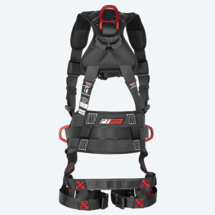 FallTech FT-Iron 3 D-Ring Construction Harness with Quick Connect Legs from Columbia Safety